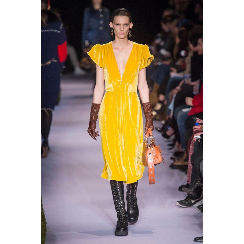 Altuzarra 2017 Runway Velvet Polka Dot Dress FR 34 US 2 Red Corset Flare Mini - Picture 3 of 16